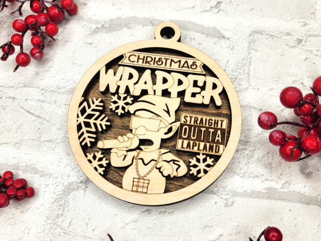Funny Punny Ornaments - Christmas Wrapper