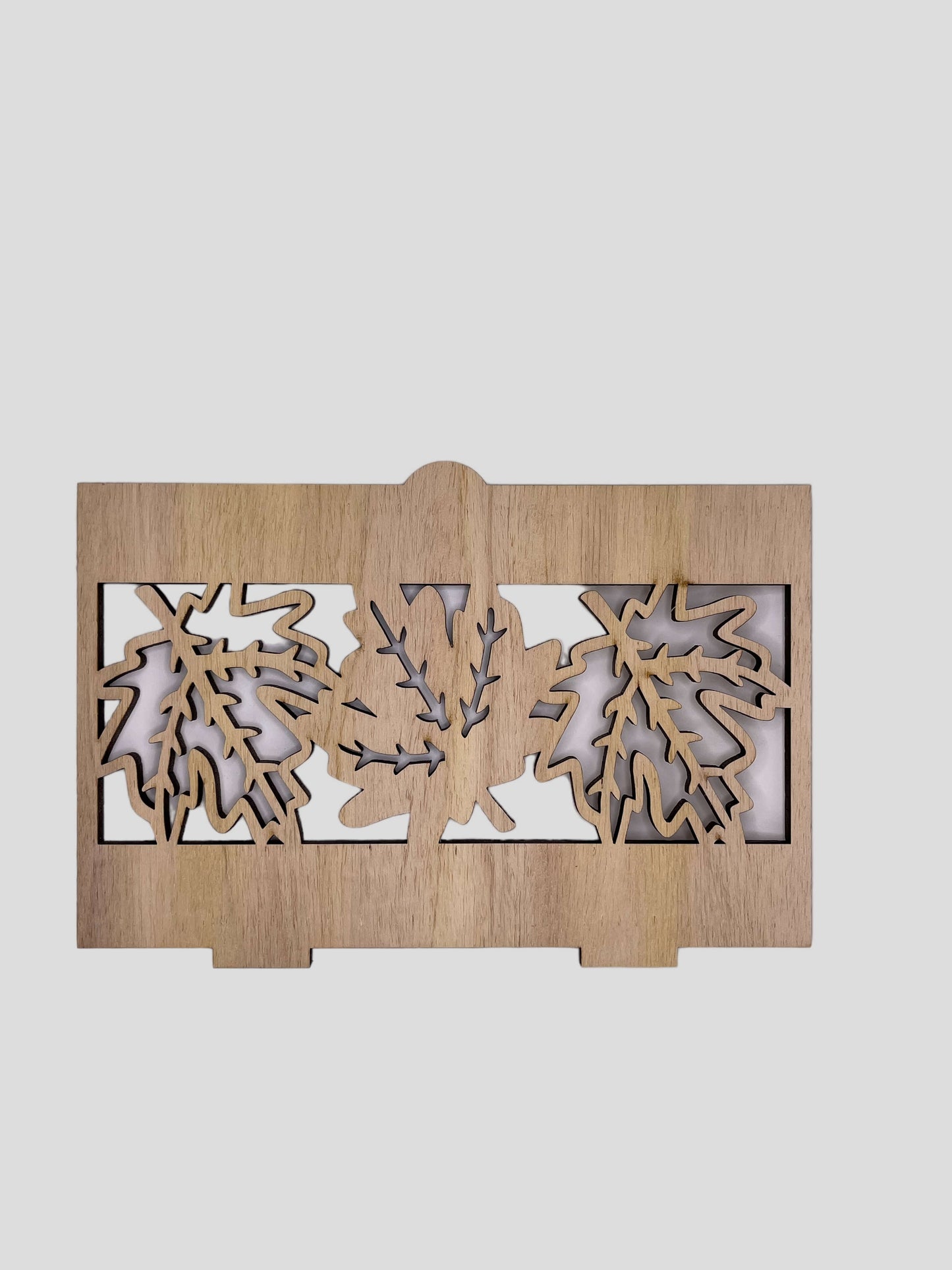 Fall Leaves Face - Horizontal