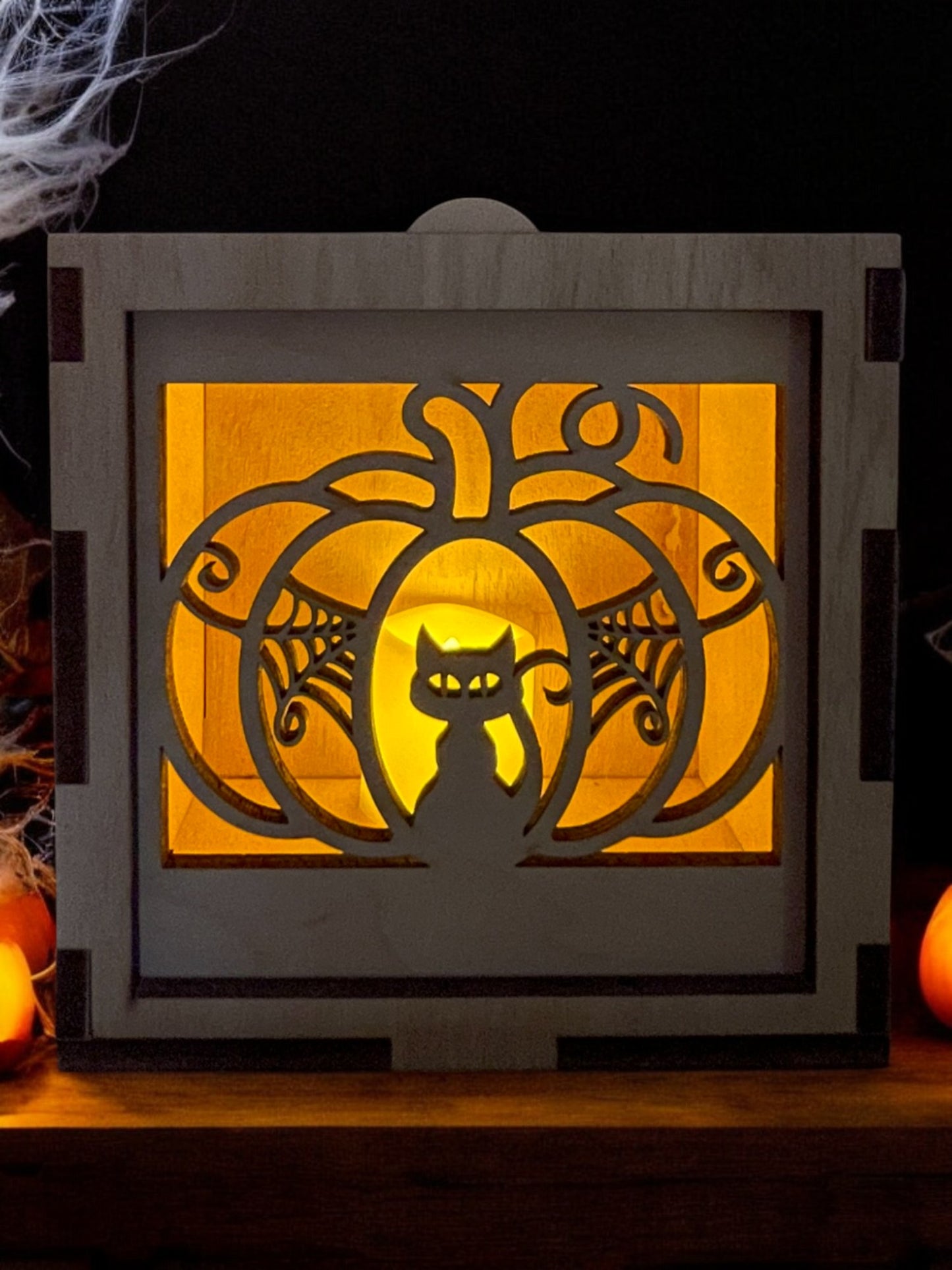 Pumpkin Cat Square Face