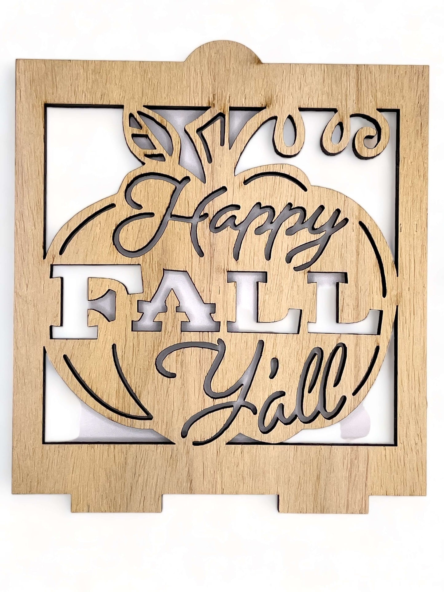 Happy Fall Yall Pumpkin Square Face