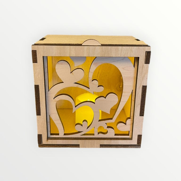 Connected Hearts Square Face