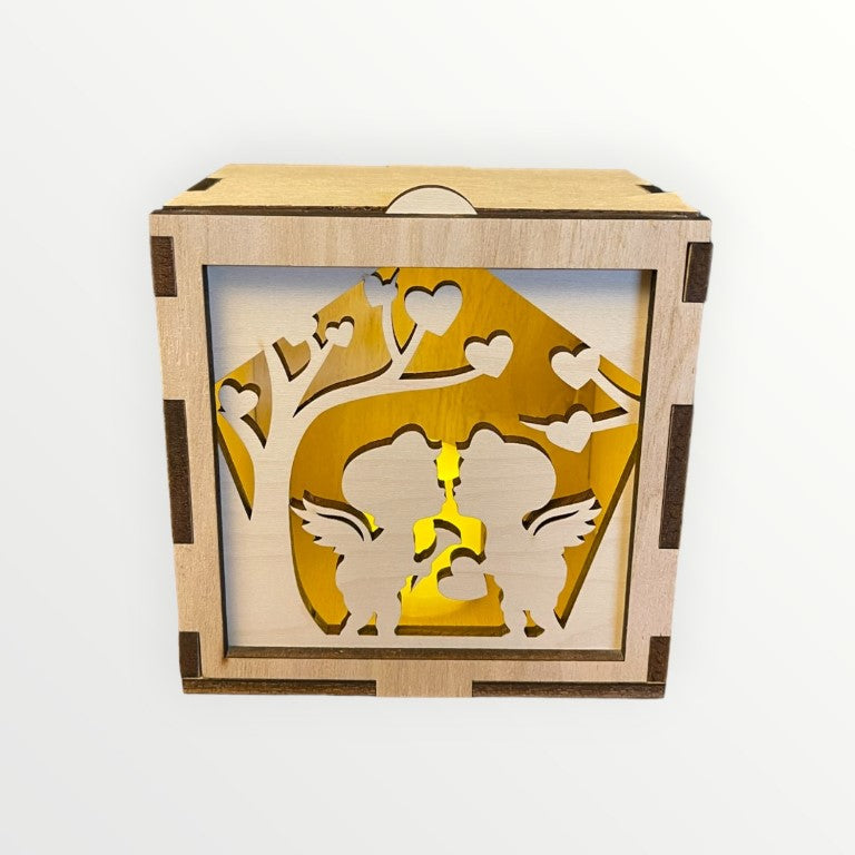 Kissing Cupids Square Face