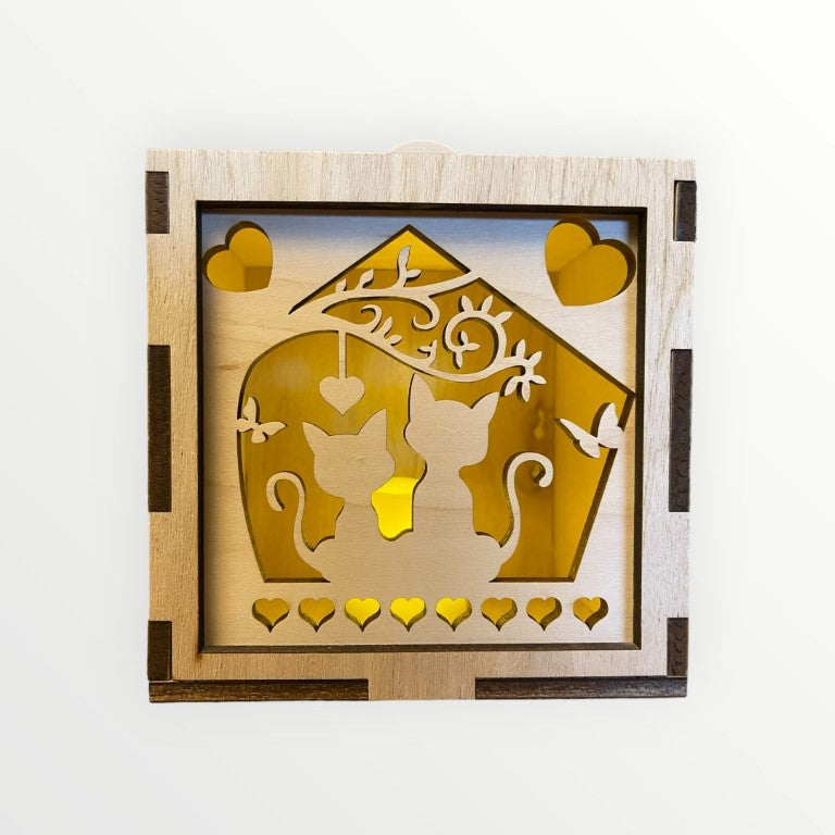 Kitty Couple Square Face