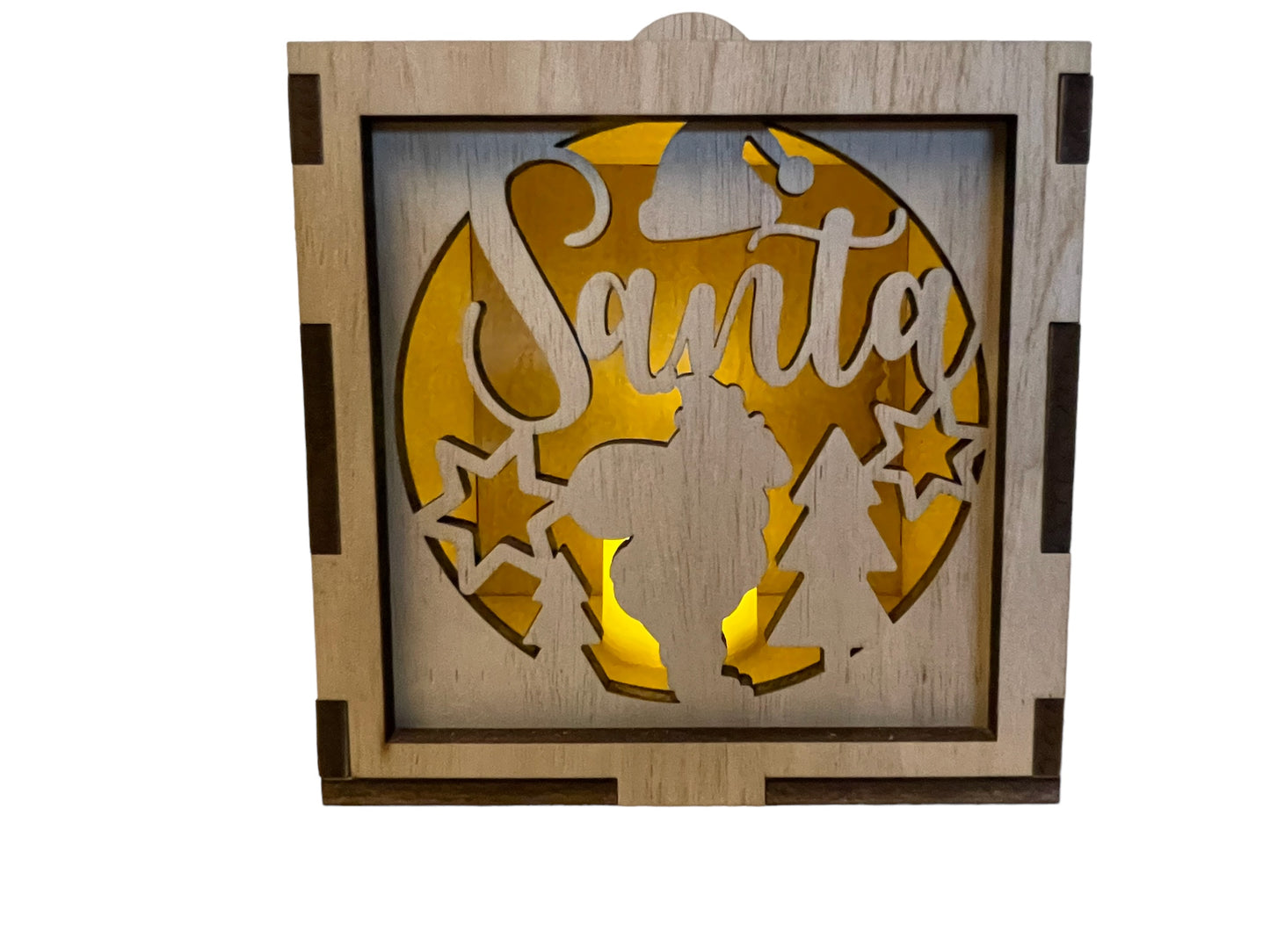 Santa Outside Square Face