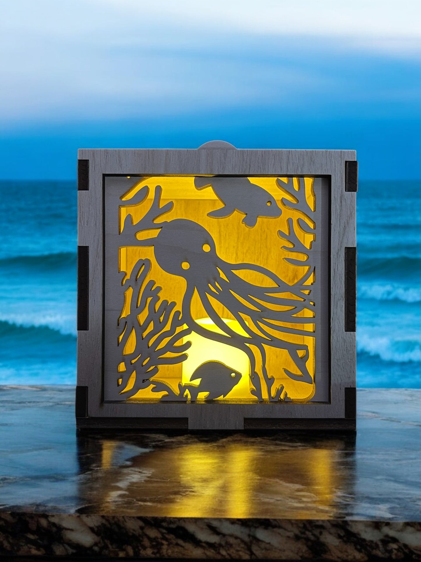 Octopus Fun Square Face