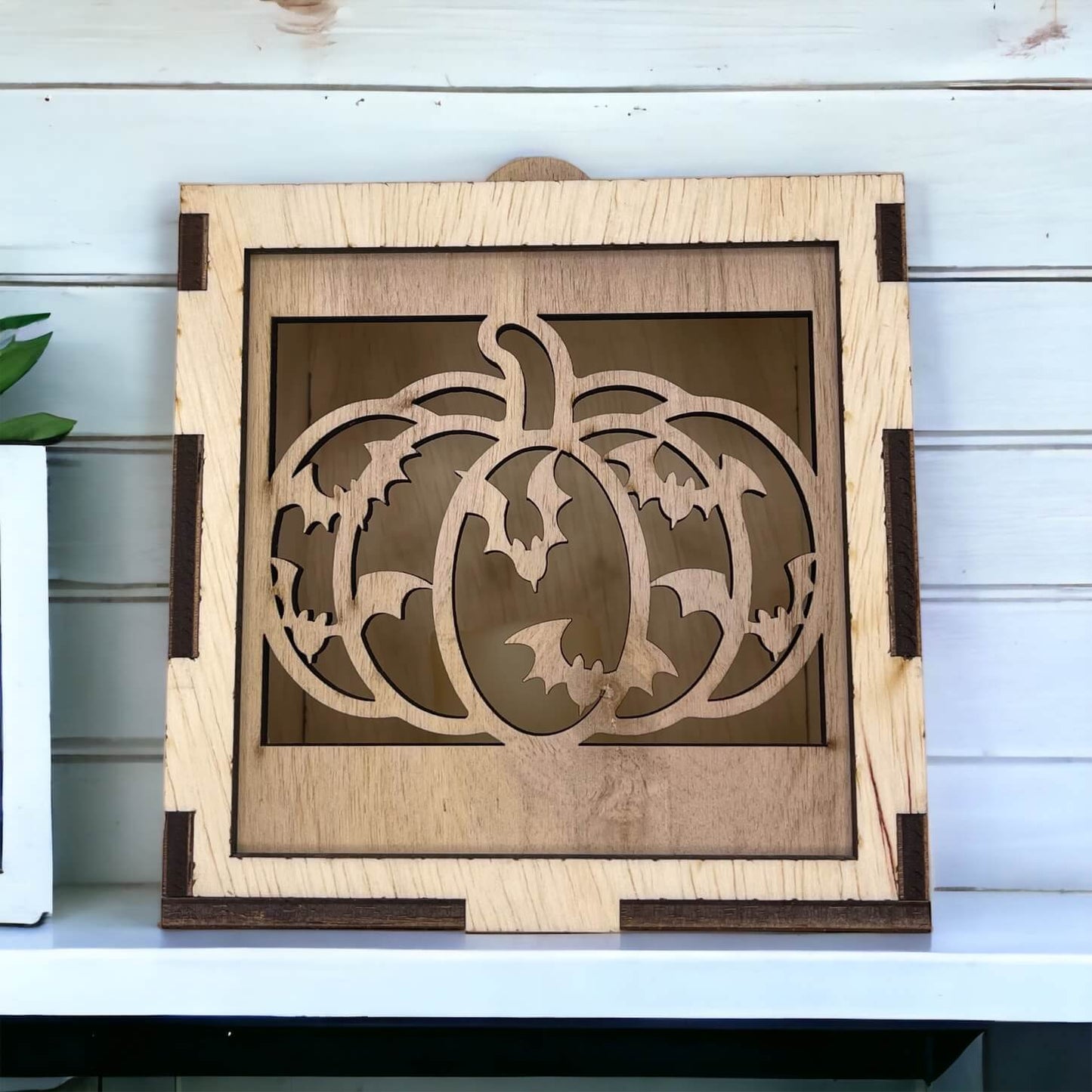 Pumpkin Bats Square Face