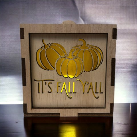 Its Fall Yall Pumpkin Trio Square Face
