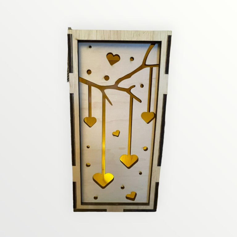 Hanging Hearts Vertical Face