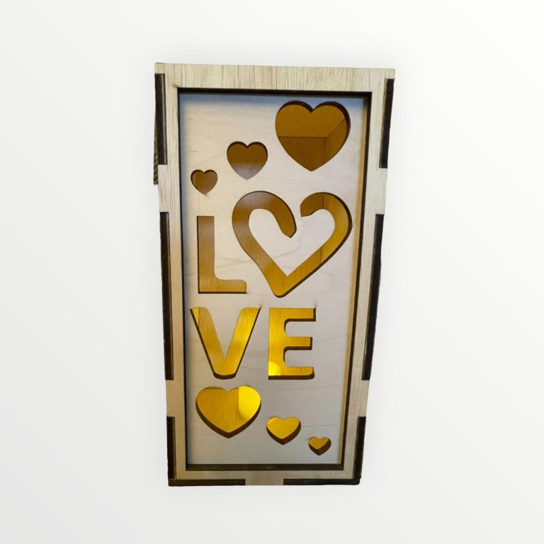 Love and Hearts Vertical Face