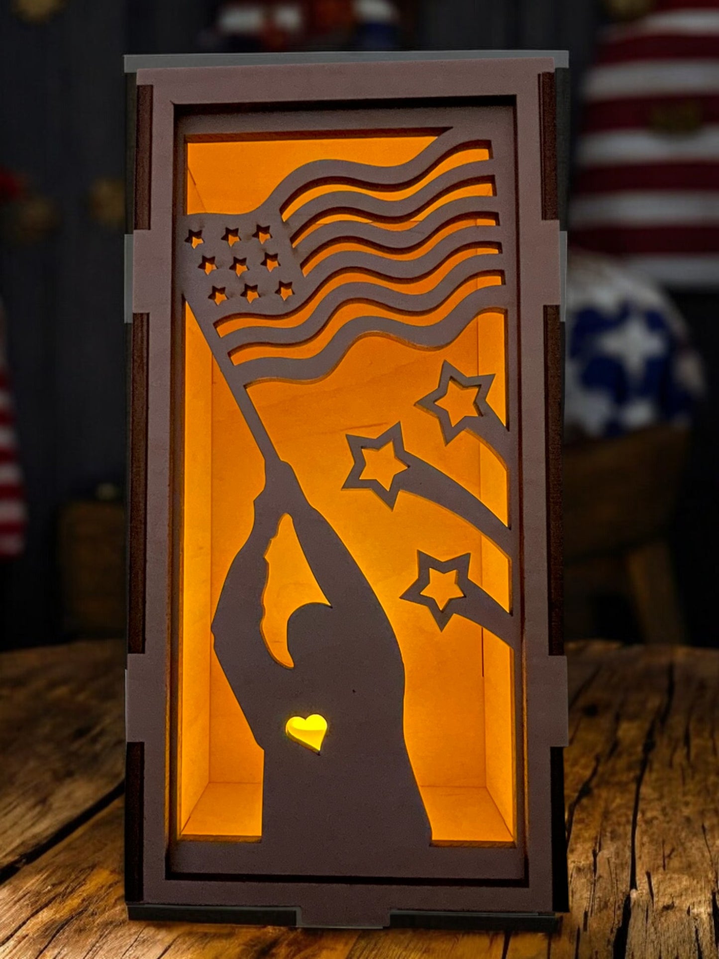 American Flag - Vertical Face