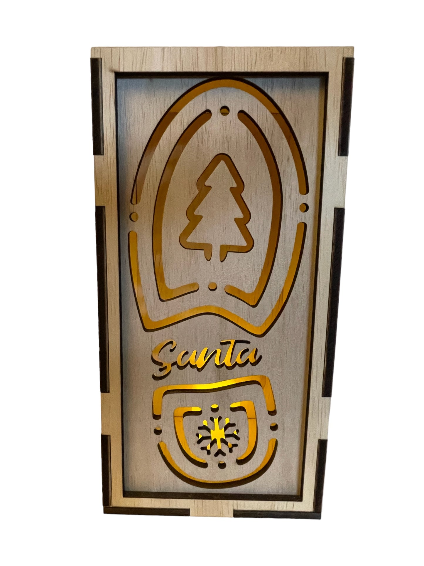 Santa Footprint - Vertical Face