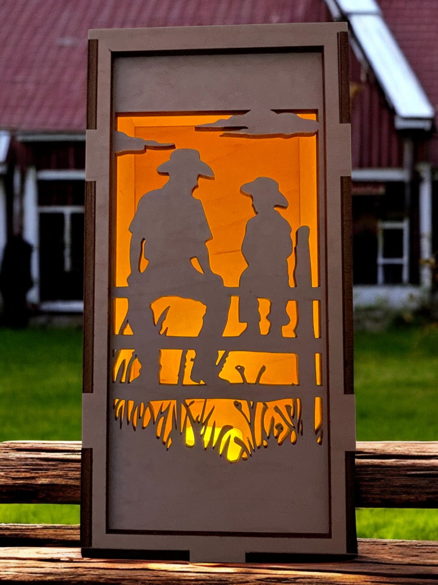 Cowboy and Son - Vertical Face